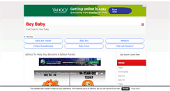 Desktop Screenshot of boybaby.co.uk